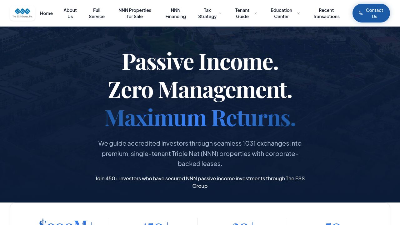 NNN Investment Properties | 1031 Exchange | Triple Net Lease | The ESS ...